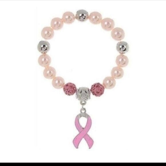 BREAST CANCER STRETCH BRACELET-NEW- SEALED - Picture 1 of 1